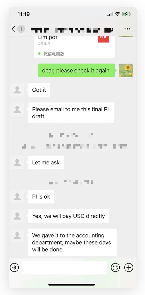 client feedback