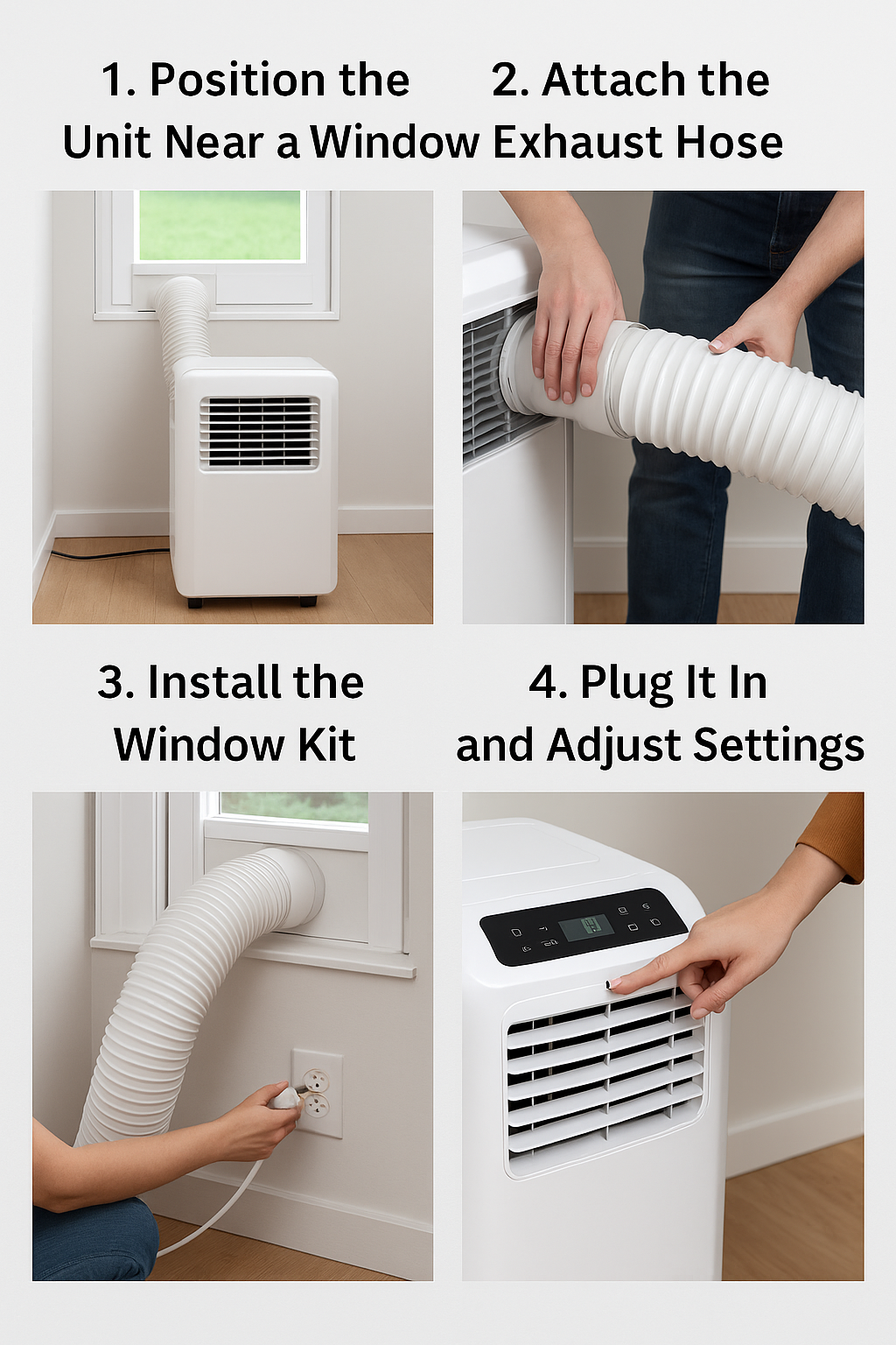 How to install a portable air conditioner