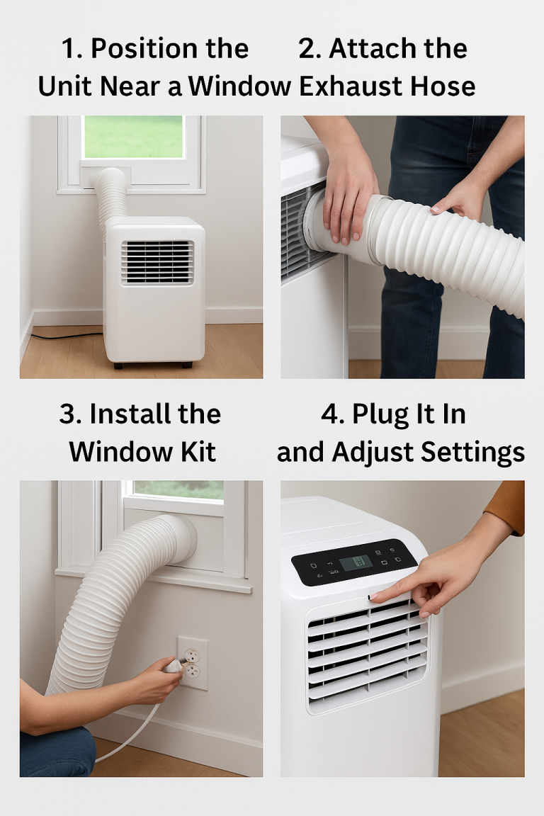 How to install a portable air conditioner