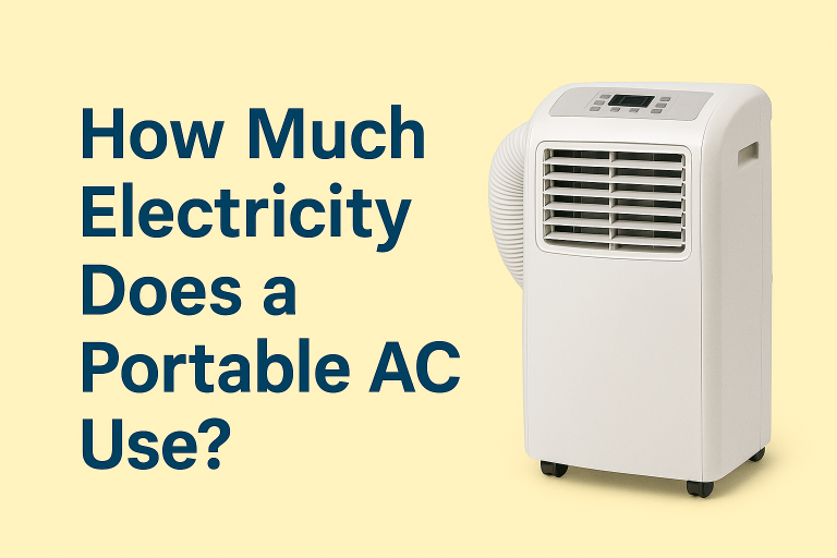 How much electricity does a portable ac use?