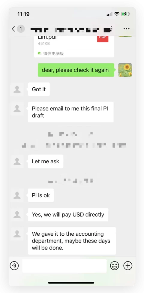 client feedback